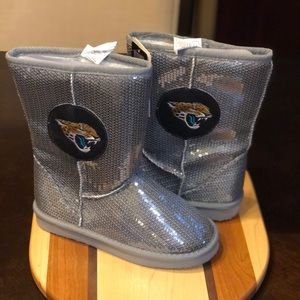🐆NFL JAGUARS NWT Forever Collectibles Sequin Boot
